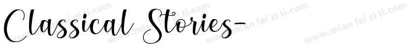 Classical Stories字体转换